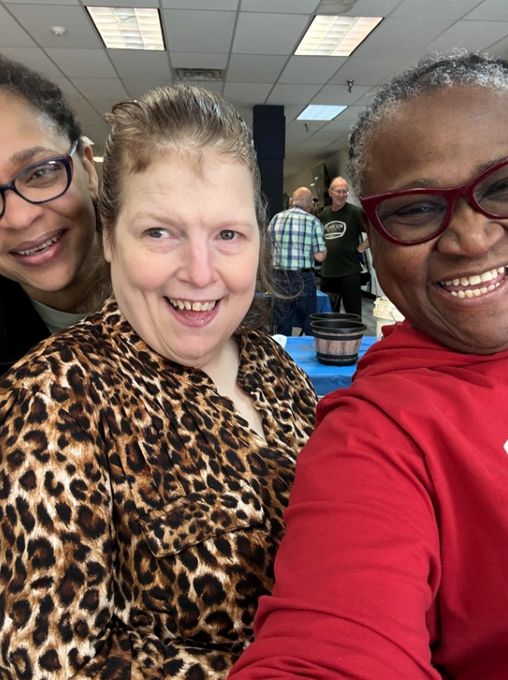 Amelia Williams, Michele Miller and Alicia Smith